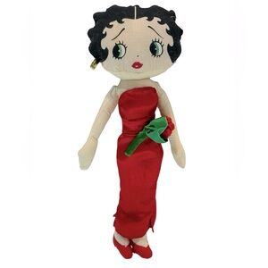 Vintage Betty Boop‎ Plush Doll with Red Dress